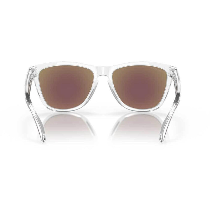 Nike Crystal Clear Frame Prizm Sapphire Lens Sunglasses