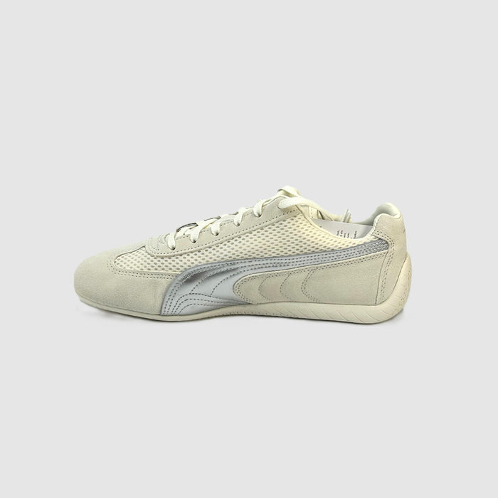 PUMA Speedcat Premium Ivory Matte Silver Low-Top Sneakers 403902 01