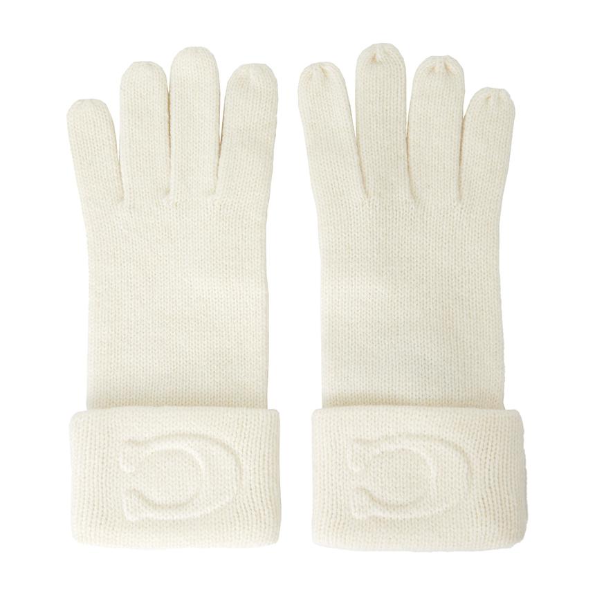 Coach Women’s Leather Gloves Unisex Accessories CCM98 CHK