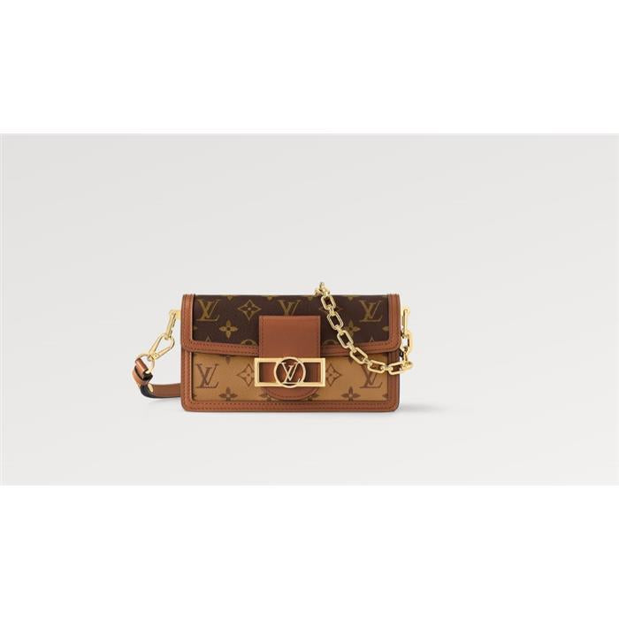 Louis Vuitton Dauphine East-West Leather Shoulder Bag