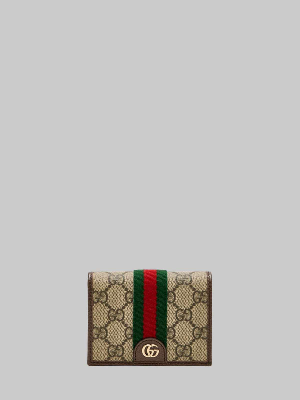 GUCCI Beige GG Supreme Zip-Around Long Wallet