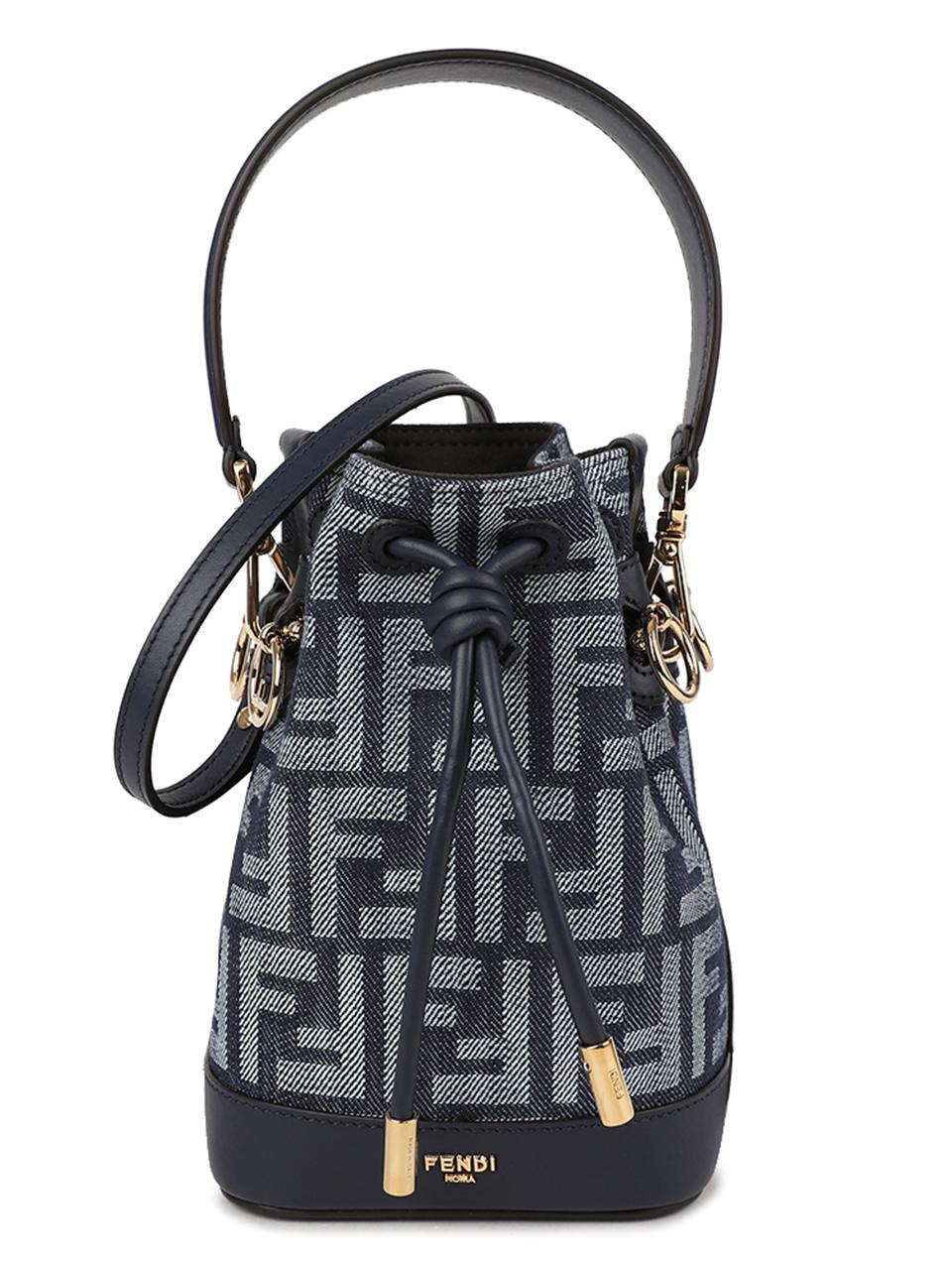 FENDI Mon Tresor Denim Shoulder Bag