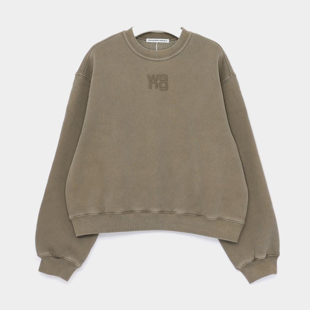 ALEXANDER WANG Embossed Logo Essential Terry Sweatshirt Women 4CC3241518 236