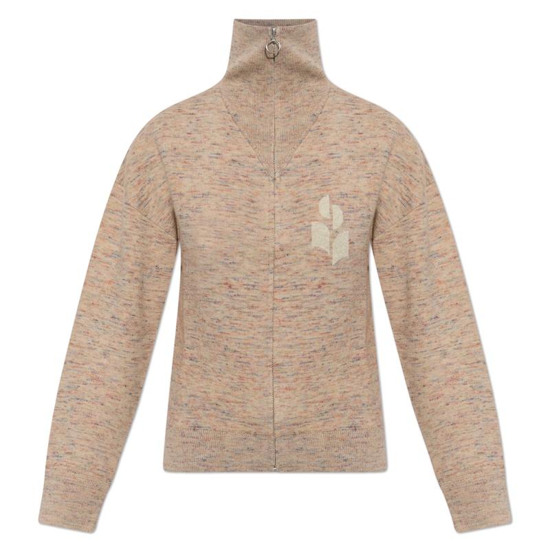 Isabel Marant Koxxi Women’s Zip-Up Knit Cardigan Pink