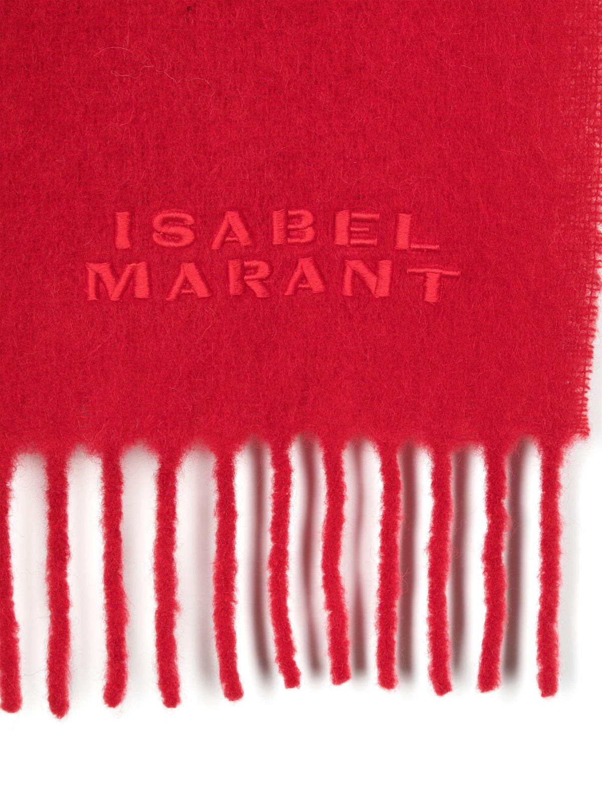 Isabel Marant Firny Logo Alpaca Scarf EC002XFB A4C04A 70RD