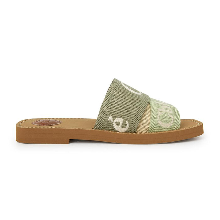 Chloe Woody Logo Slide Sandals Slippers CHC23U188EF 3D6