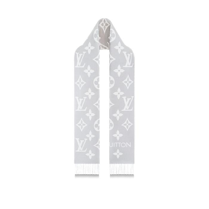 Louis Vuitton Simply Signature Light Gray Scarf M77727