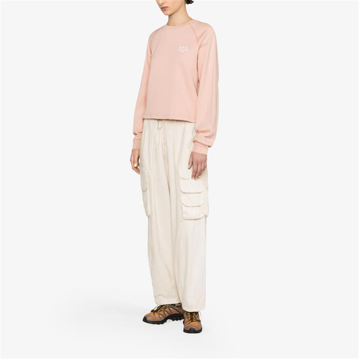 A.P.C. Oona Logo Women’s Sweatshirt Navy Cotton