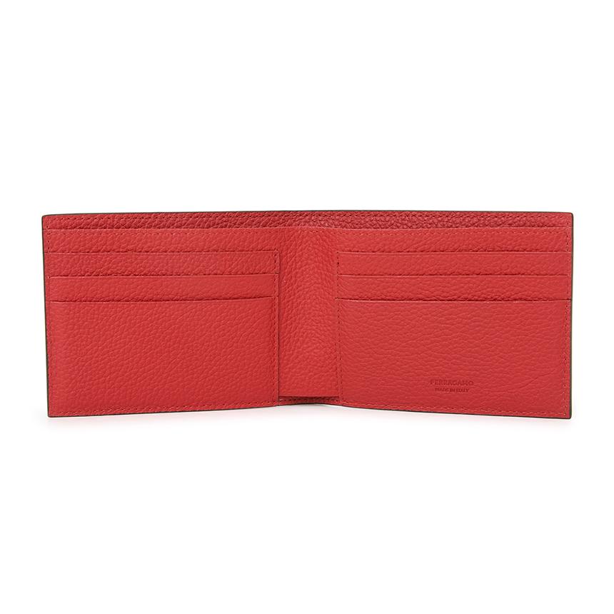 Ferragamo Monogram Leather Bifold Wallet for Men