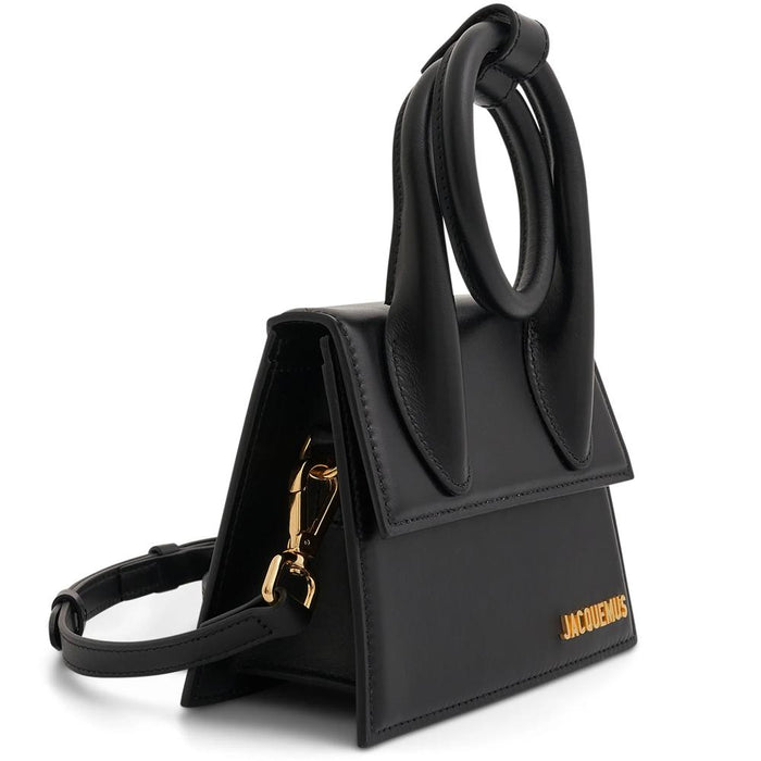 JACQUEMUS Le Chiquito Knot Crossbody Tote Bag Black