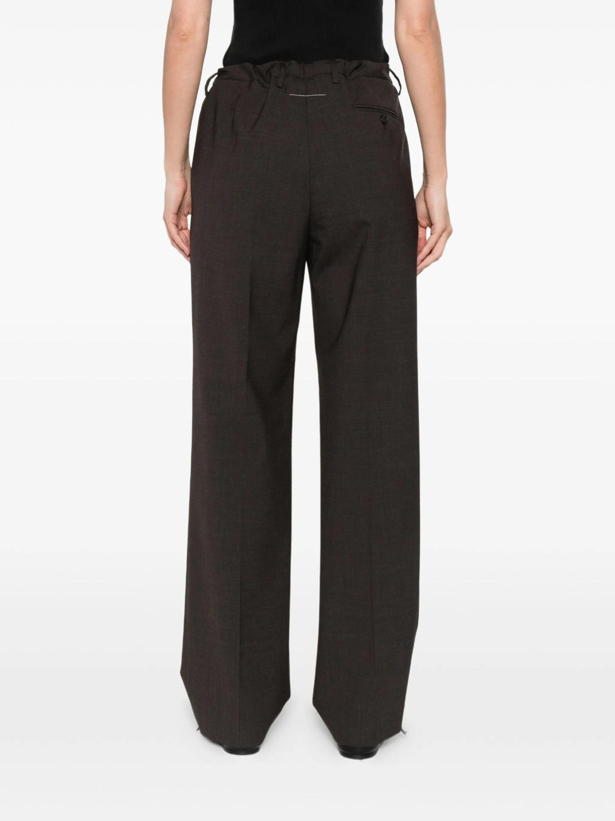 Maison Margiela Black Wool Classic Trousers