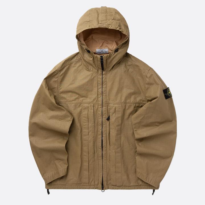 STONE ISLAND Double Cotton Ripstop Jacket Military Gree L1S154100012 S0299 V005G