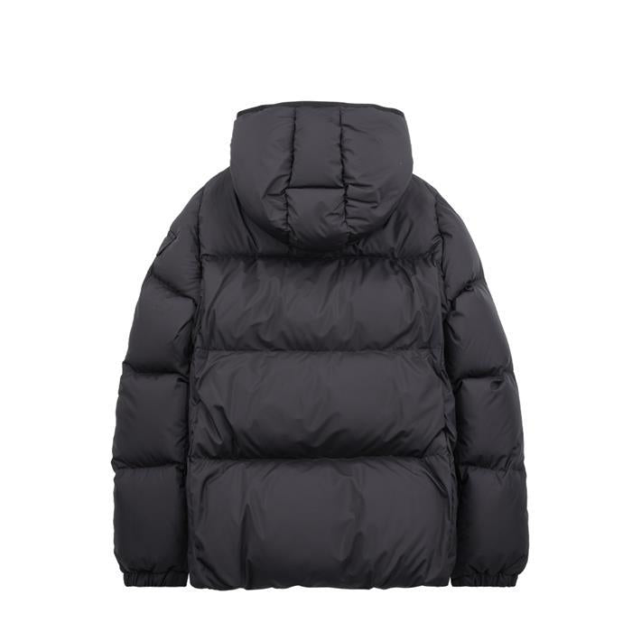 Moncler FOURMINES Hooded Short Down Jacket Black