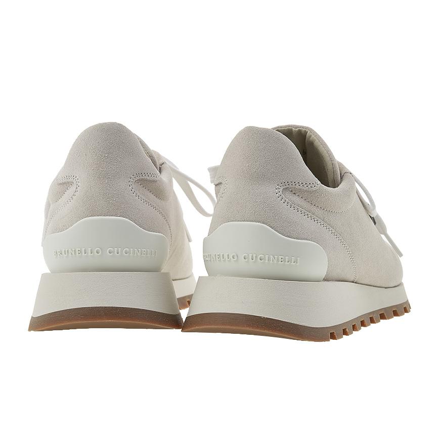 Brunello Cucinelli Shiny Tab Leather Low Top Sneakers Women’s MZSFG2110 C159