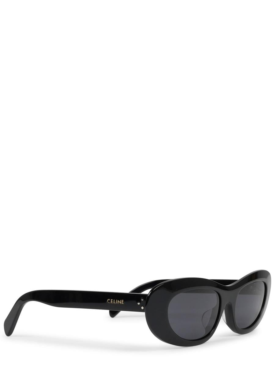 CELINE Black Acetate Square Sunglasses