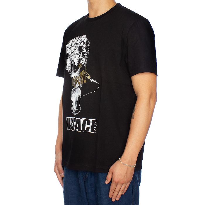 Versace Men’s Logo Graphic Short Sleeve T-Shirt Black