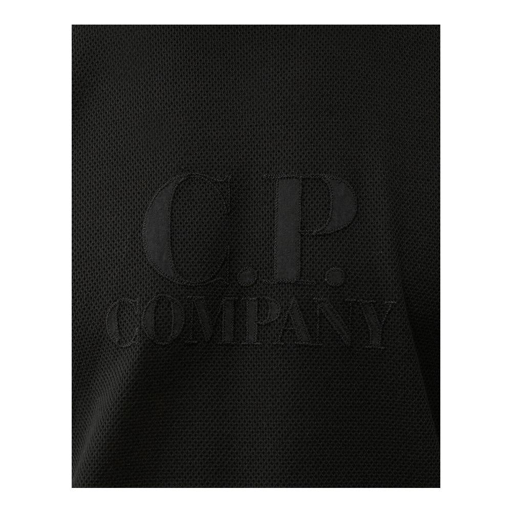 CP Company Logo Waffle Black T-Shirt