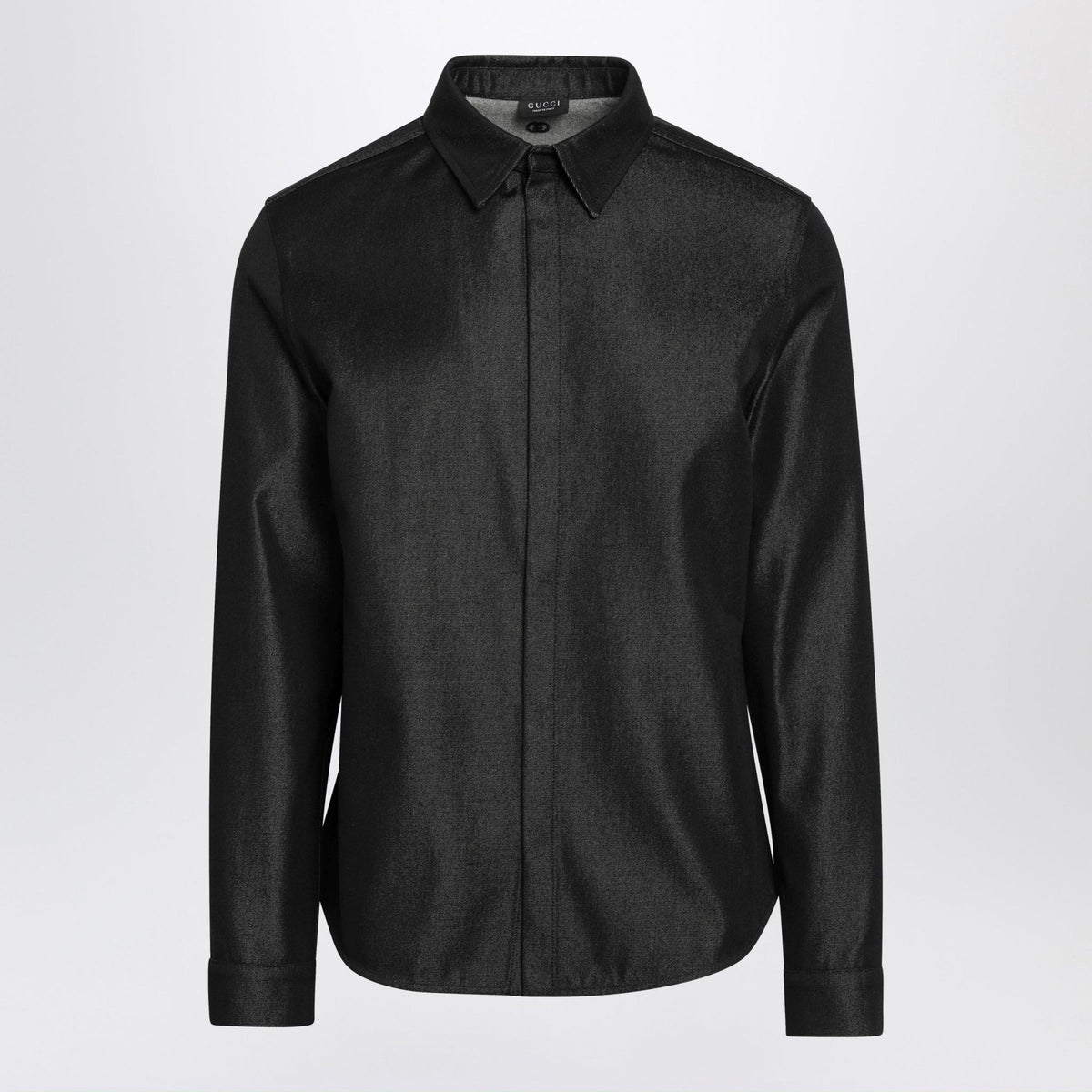 GUCCI Long Sleeve Shirt FW26 White Cotton Men's