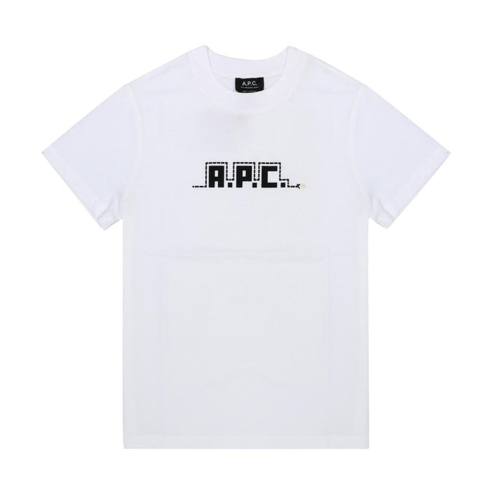 A.P.C. Unisex Snake Graphic Short Sleeve T-Shirt White