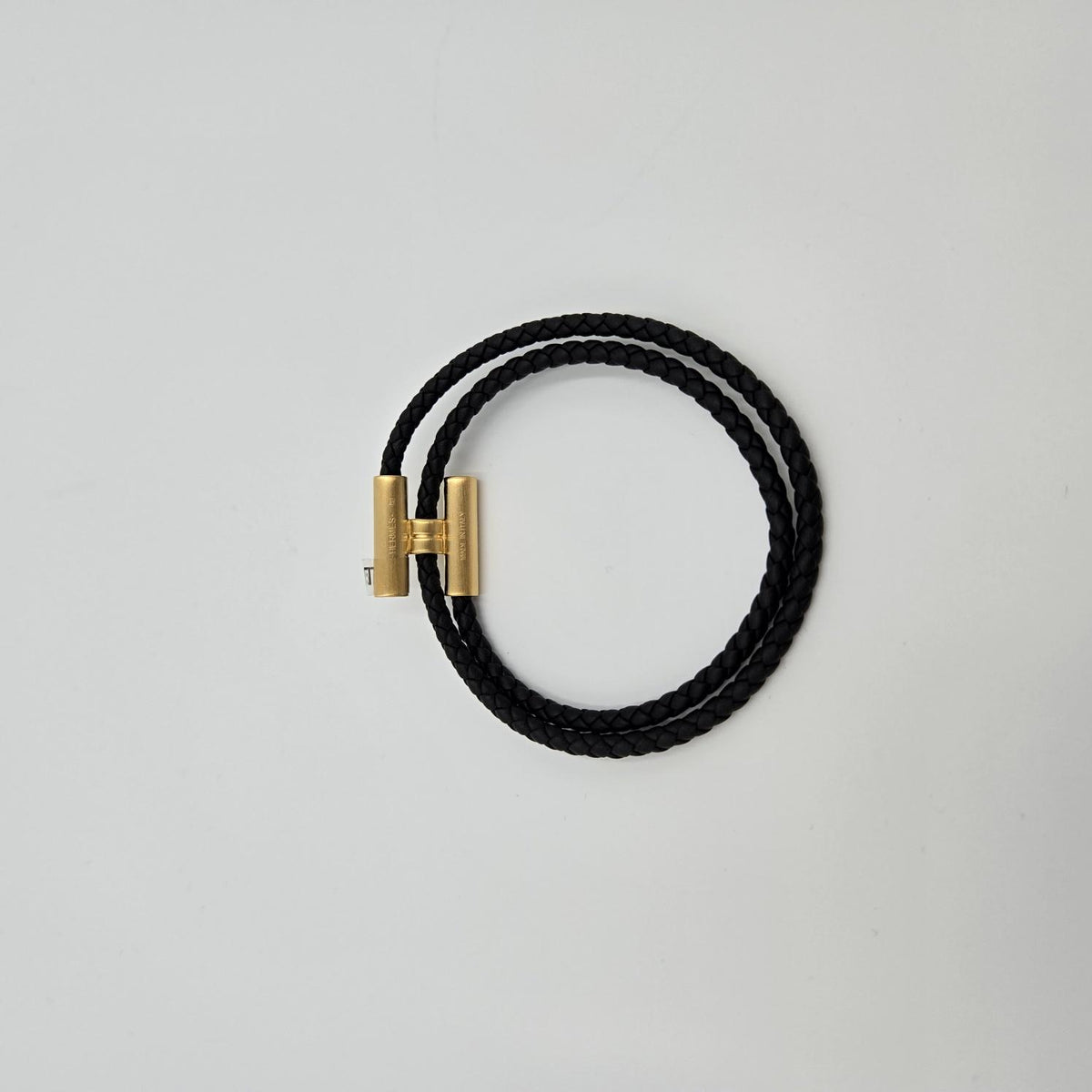 HERMES Men’s Tournis Tressee Bracelet Gold-Tone H068406FM