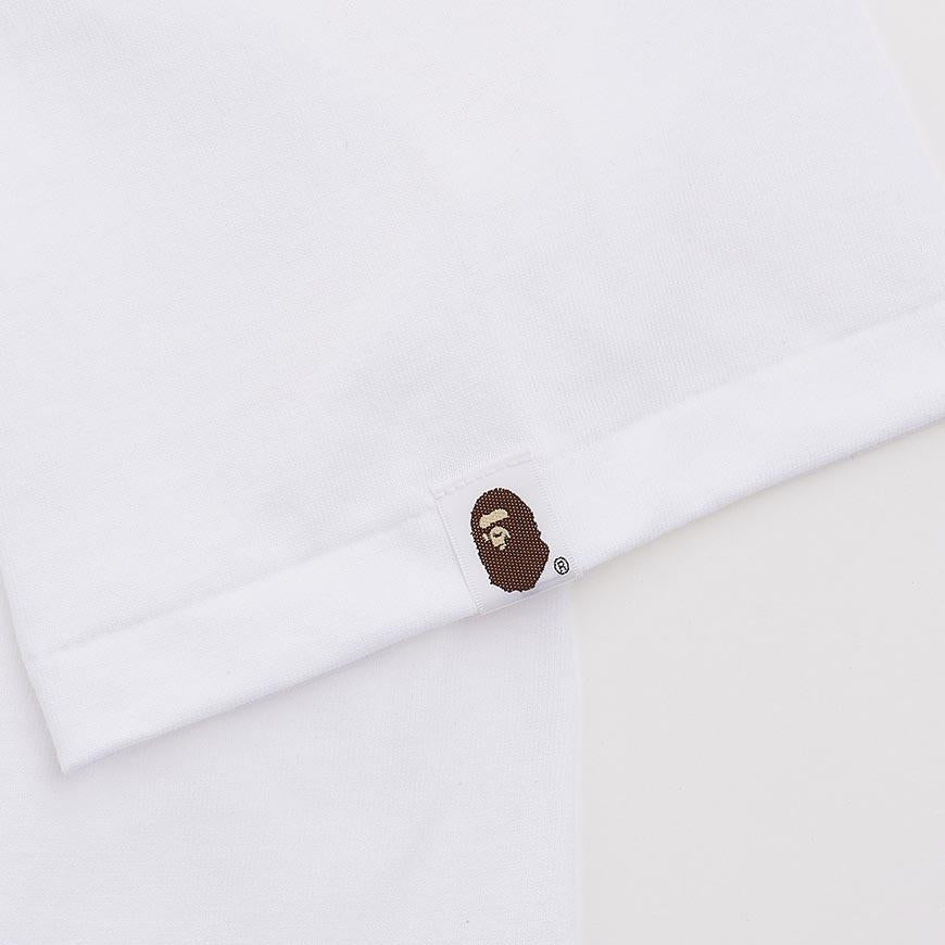 BAPE Men’s College Logo T-Shirt White 001TEM301001 MWHT