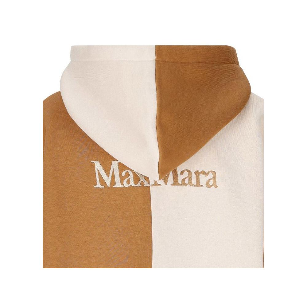 Max Mara Back Logo Fleece Hooded Zip-Up Jacket