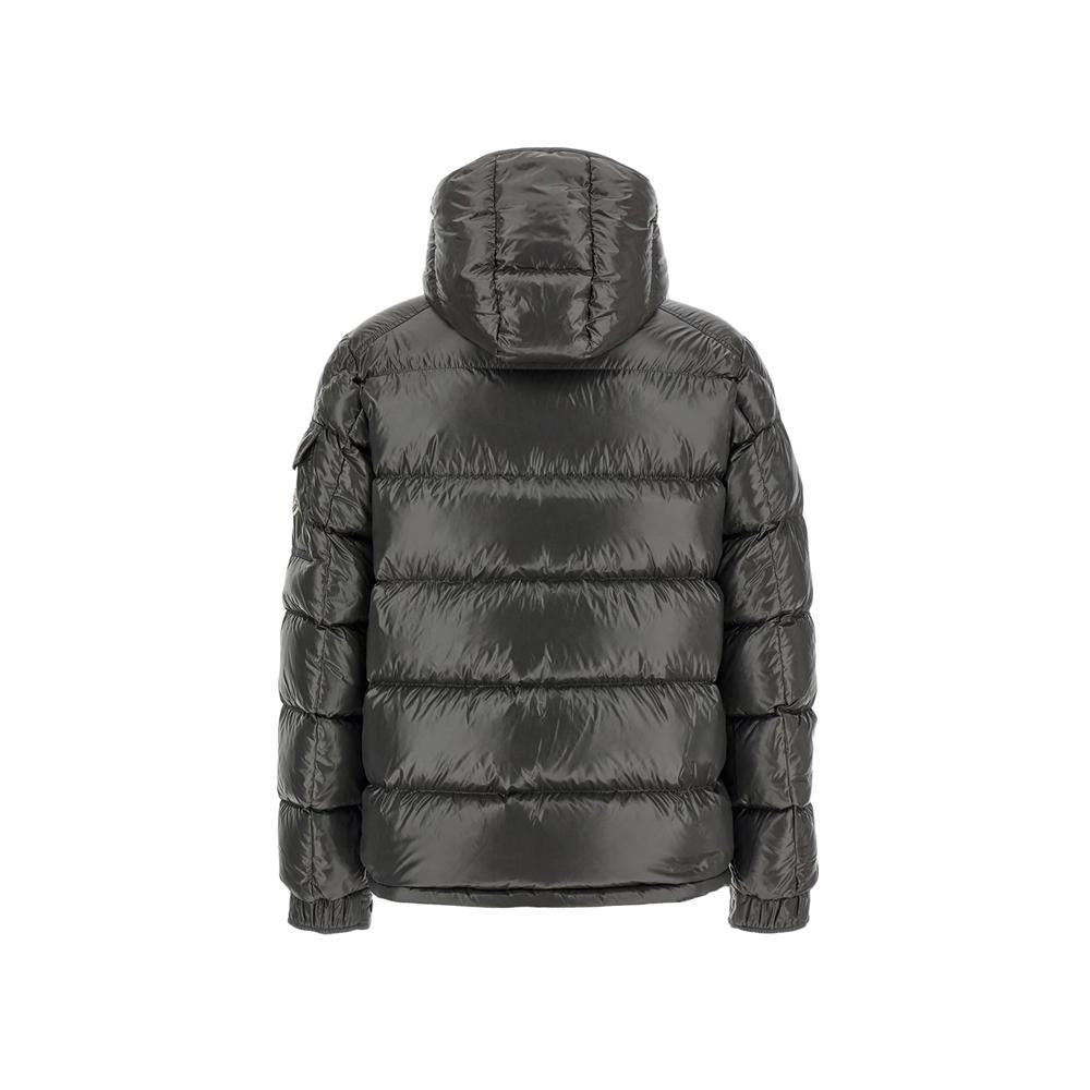 Moncler Gray Logo Patch Maya Down Puffer Jacket for Men 1A53600 68950 930