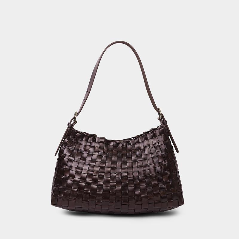 Dragon Diffusion Hobo Selvedge Shoulder Bag Dark Brown 8170