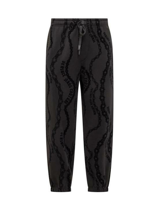 Versace Allover Chain Print Jogger Sweatpants for Men 77GAA315 FS176 899