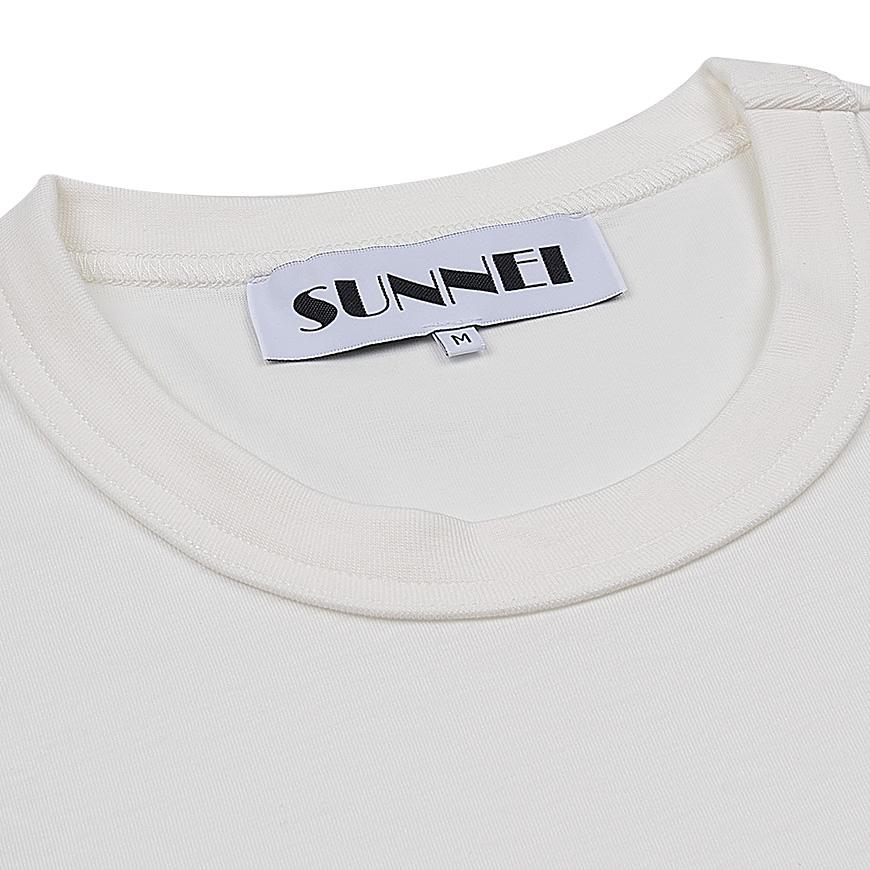 SUNNEI Big Logo Embroidered Short Sleeve T-Shirt for Men