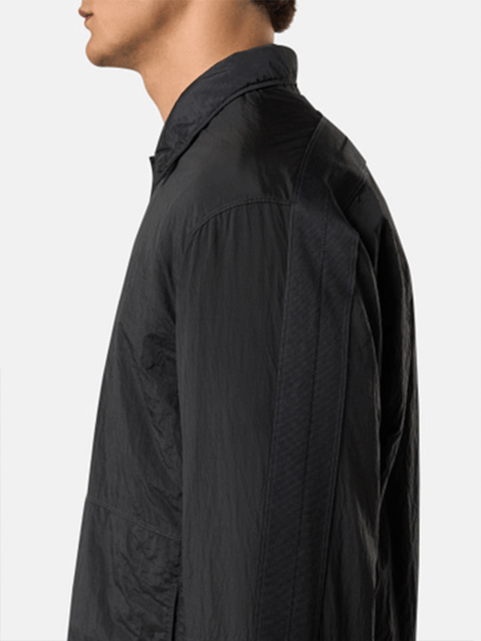 STONE ISLAND Men’s Metal Econyl Overshirt Jacket Black