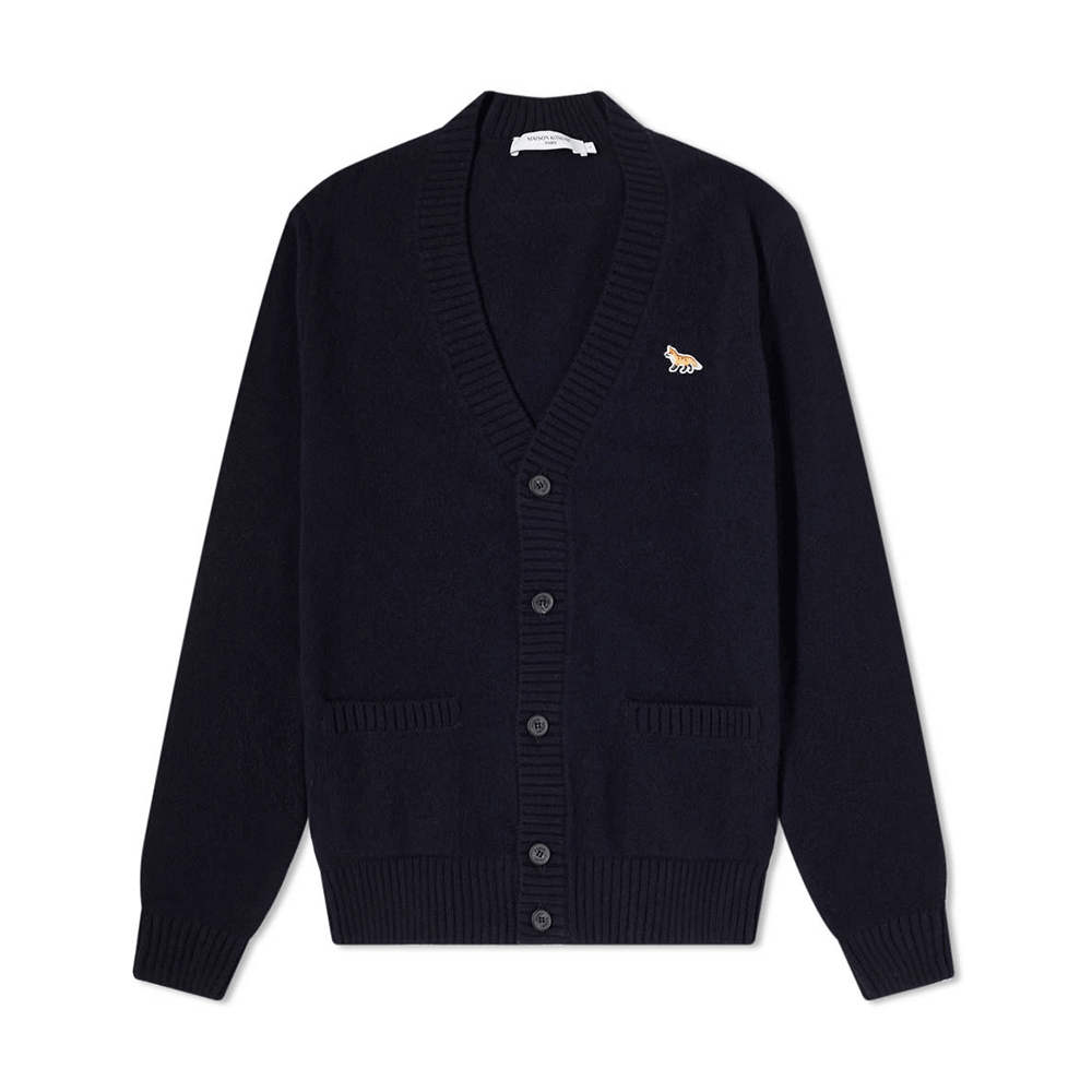 Maison Kitsune Baby Fox Cozy Knit Cardigan for Men HM00501KT1006 NA P480