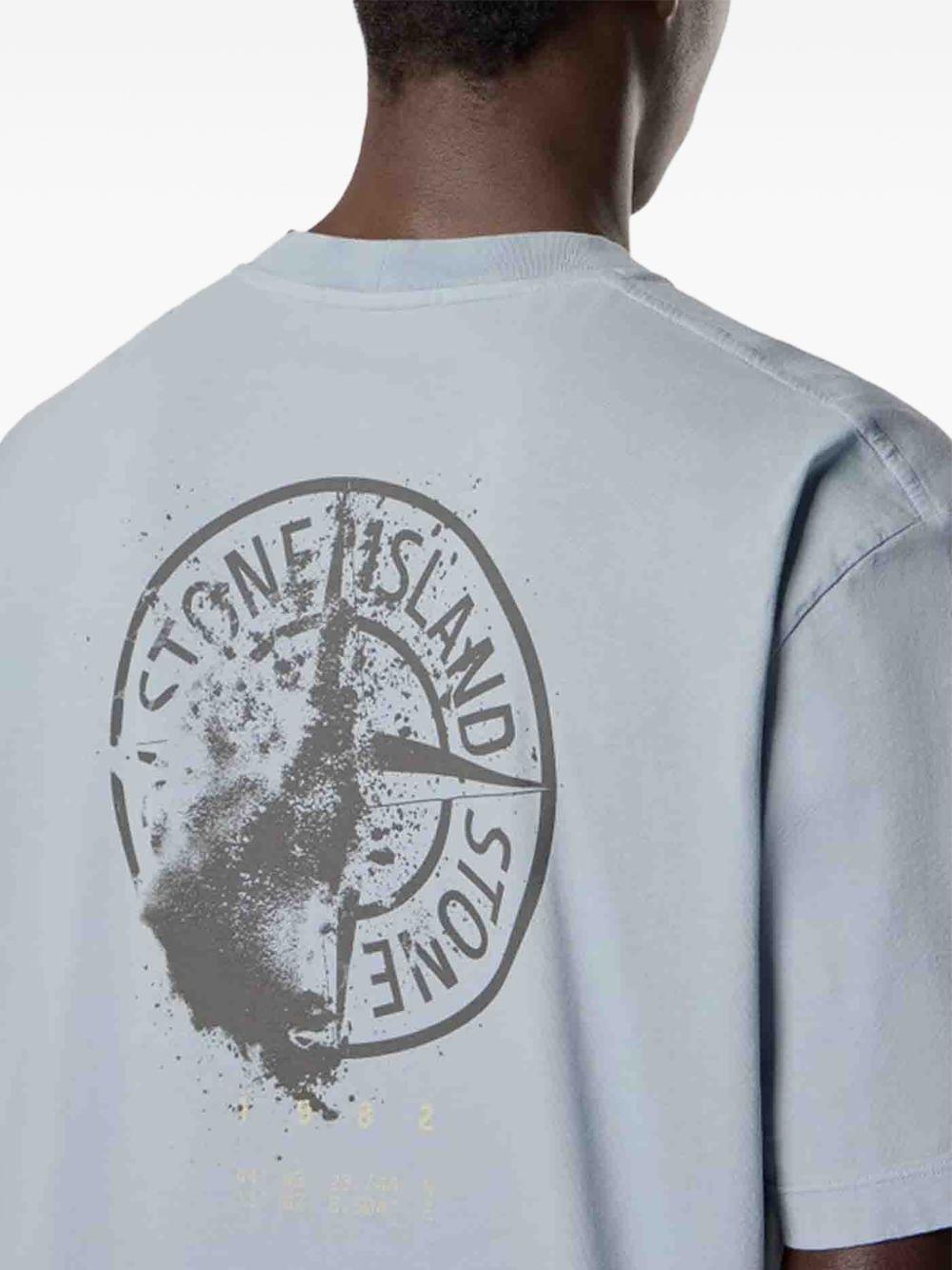 STONE ISLAND Short Sleeve T-Shirt FW26 Green Cotton Men’s Top