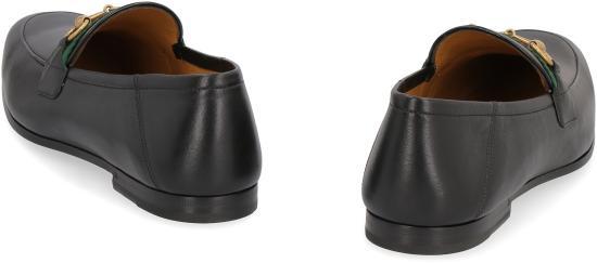 GUCCI Black Leather Loafers for Men 581513 DLCC01078