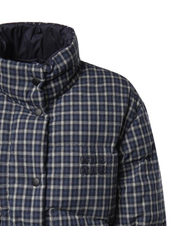 Miu Miu Blue White Down Puffer Jacket