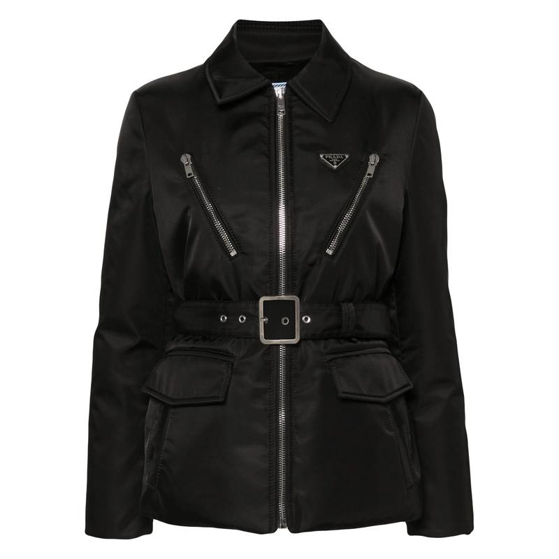 PRADA Re-Nylon Women’s Down Puffer Jacket Black
