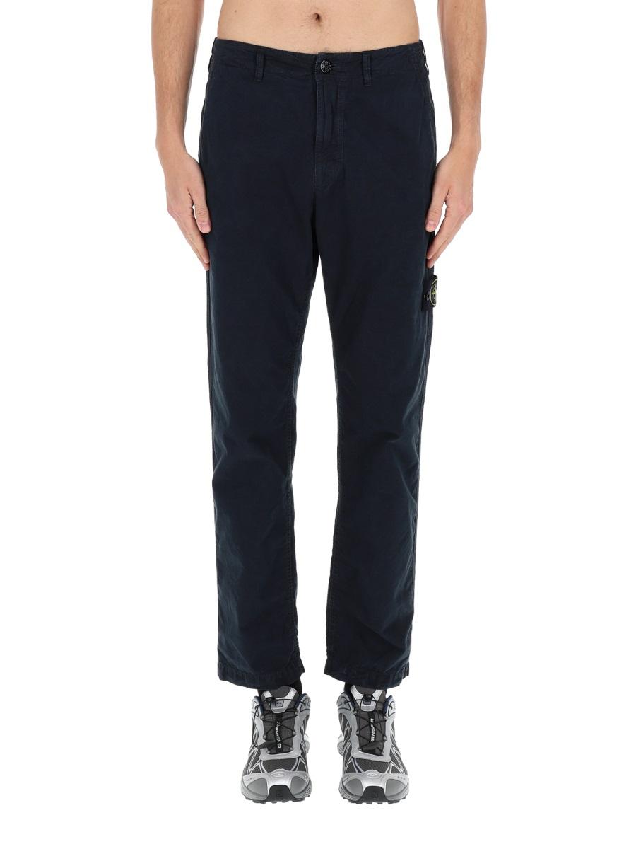 STONE ISLAND Beige Wool-Blend Suit Trousers