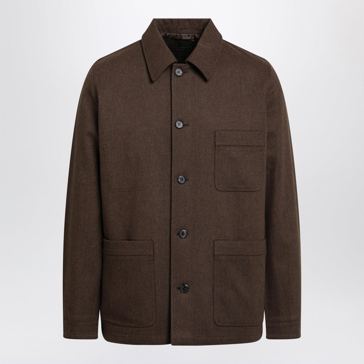 PRADA Casual Jacket Mens FW26 Black Zip-Up Bomber Jacket
