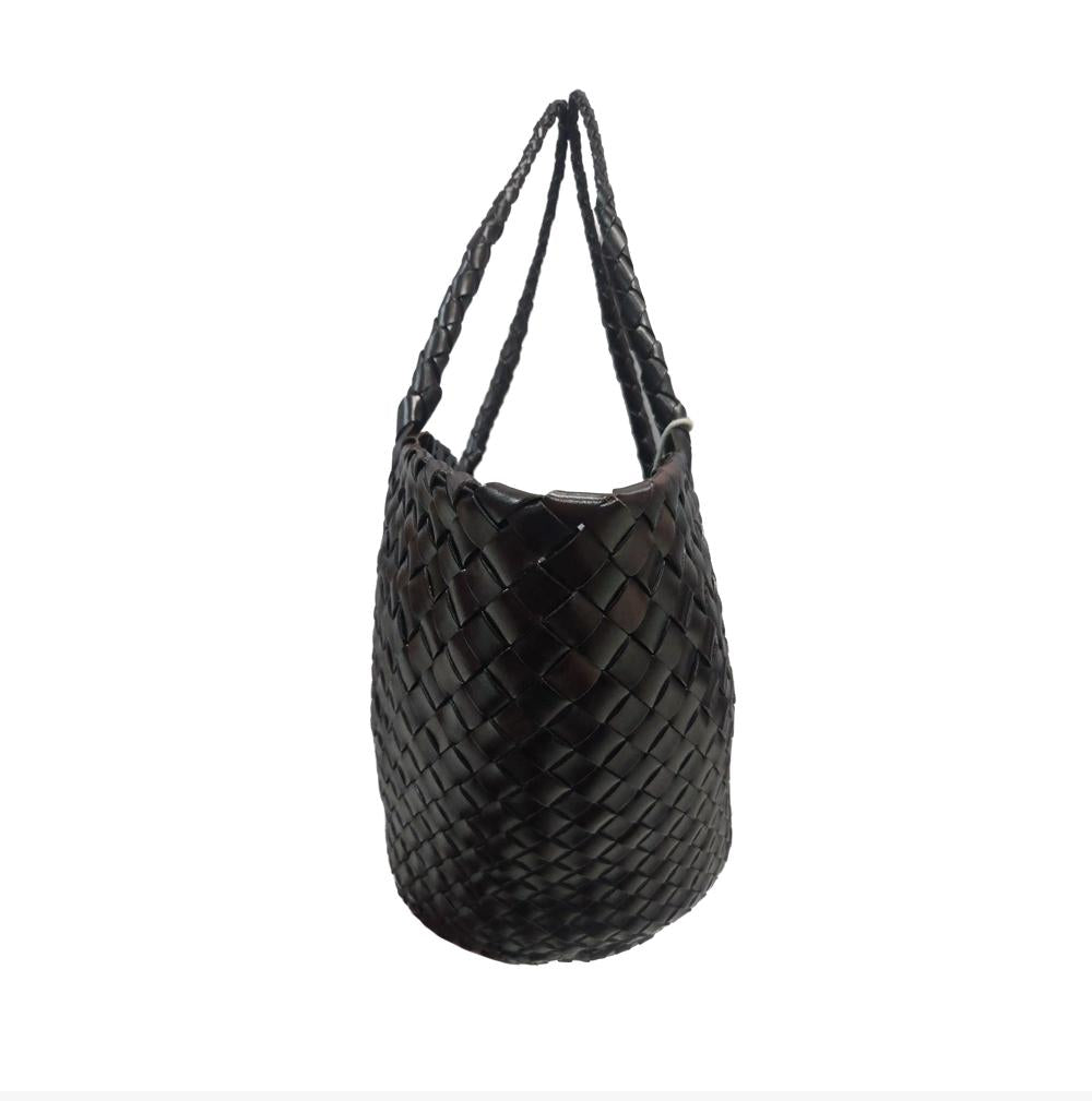 Dragon Diffusion Egola Leather Tote Bag for Women 8026 DARK BROWN