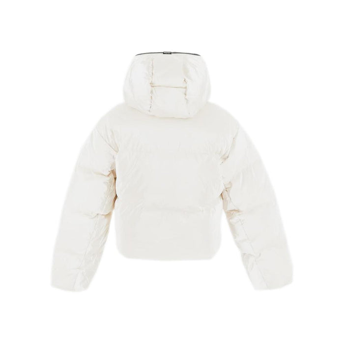 Duvetica Cream Logo Puffer Jacket for Women