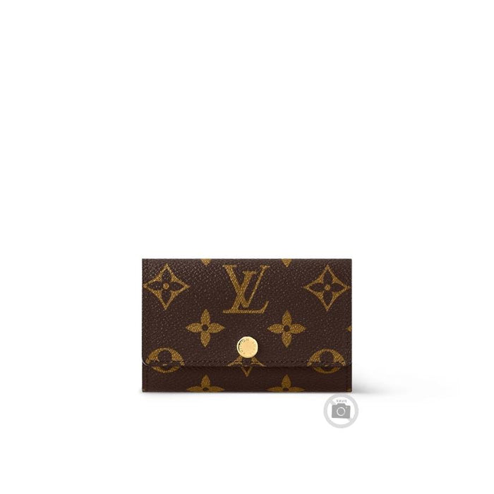 Louis Vuitton Monogram Canvas 6 Key Holder Card Wallet Unisex