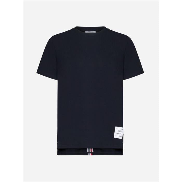 THOM BROWNE Relaxed Fit Center Back Stripe Short Sleeve T-Shirt