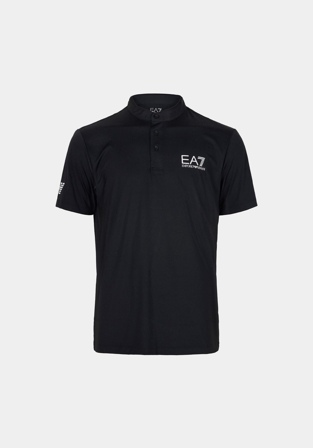 EA7 Black Ventus7 Henley Tennis T-Shirt 8NPT21 PJEMZ 1200