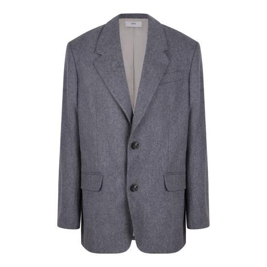 AMI Wool Loose Single-Breasted Jacket for Men HBV001 WV0058 050