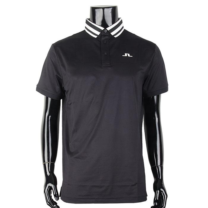 J LINDEBERG BEN Regular Fit Pique Polo Shirt Black Men’s