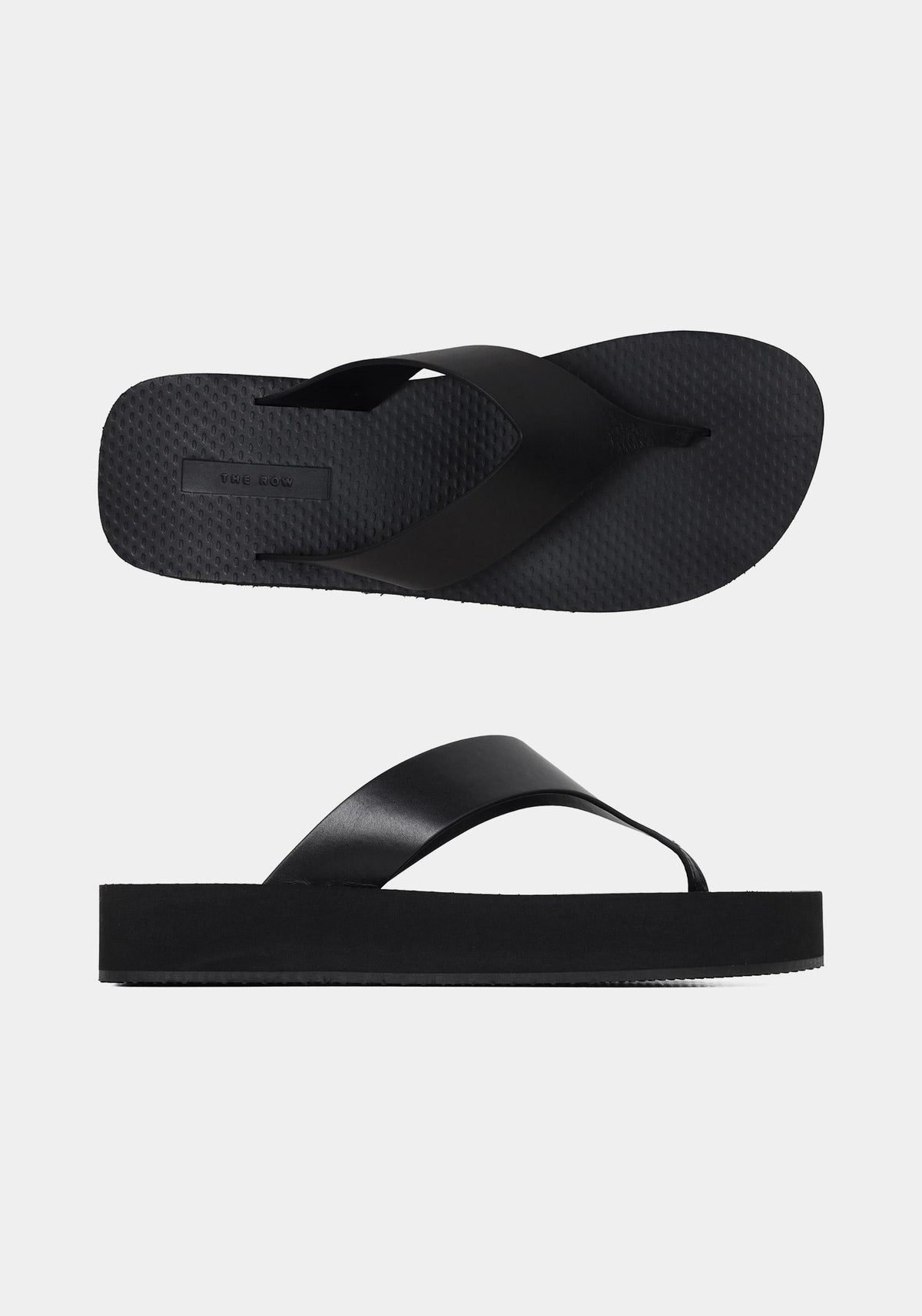 The Row Women's Black Ginza Platform Flip Flop Sandals F1838L825 BLK