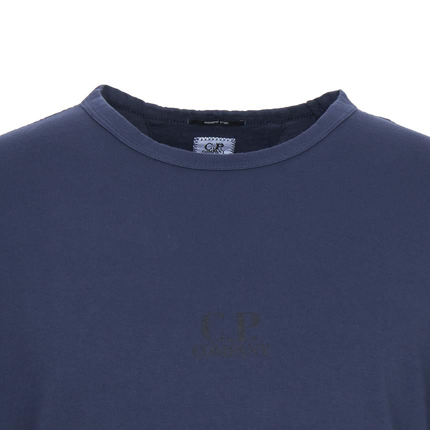 CP Company Men’s Short Sleeve T-Shirt Navy Cotton