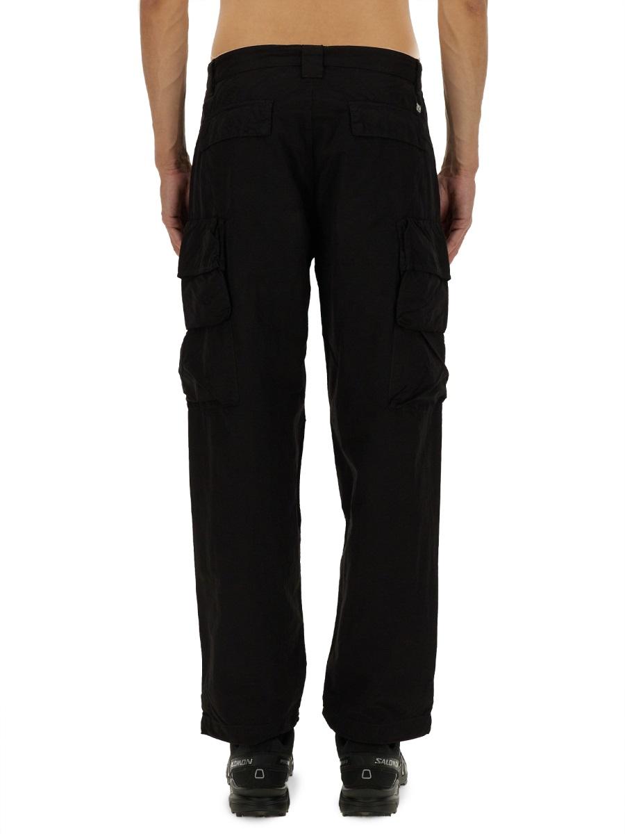 CP Company Black Cotton Cargo Pants for Men