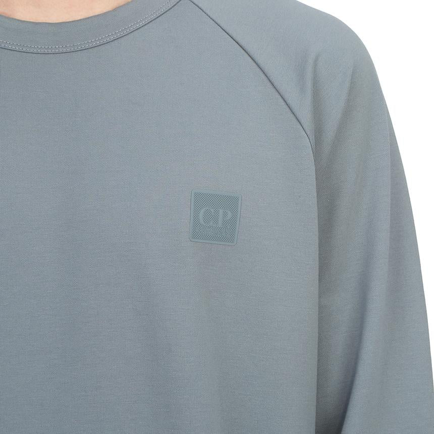 CP Company Men’s Cotton Crewneck Sweatshirt Gray