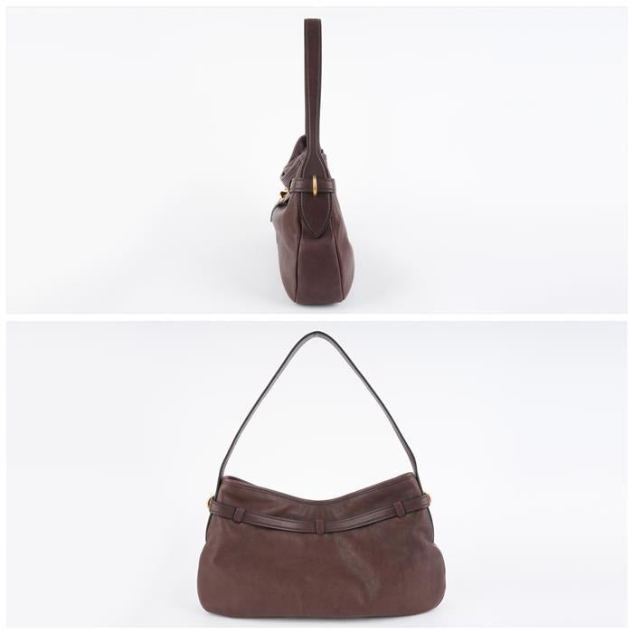 Miu Miu Avantgarde Nappa Leather Medium Tote Bag Navy